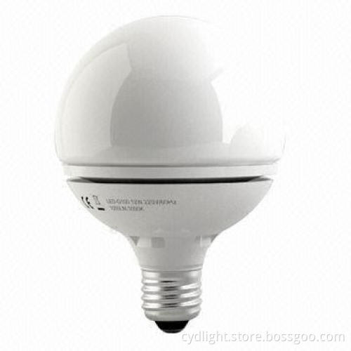 LED G95 Bulb, 230V, 6.5W, 56mA, Warm White, 430lm Lumen, Aluminum, Plastic, Glass, Non-dimmable